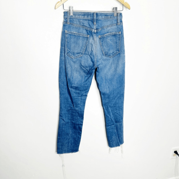 CURRENT/ELLLIOTT Vintage Crop Slim Straight Leg Jean Ultimate Love womens 25 - Picture 5 of 7